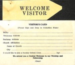 Visitor Card by First Baptist Church Shelby