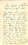 Undated - June 18th - Correspondence – R.M. Dixon to Patterson Cousin by R M. Dixon and Cleveland County Historical Collection