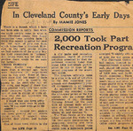 1949, September 1 - Cleveland County Early Days by Mamie Jones