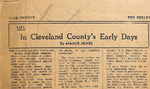 1949, March 24 - Cleveland County Early Days by Mamie Jones