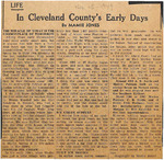 1949, December 15 - Cleveland County Early Days by Mamie Jones