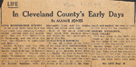 1949, December 1 - Cleveland County Early Days by Mamie Jones