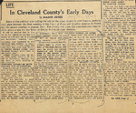 1949, August 10 - Cleveland County Early Days by Mamie Jones