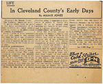 1949, April 14 - Cleveland County Early Days by Mamie Jones