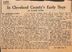 1950, May 25 - Cleveland County Early Days