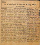 1950, March 2 - Cleveland County Early Days