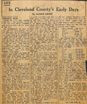 1951, April - Cleveland County Early Days by Mamie Jones