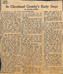 1951, August 3 - Cleveland County Early Days by Mamie Jones
