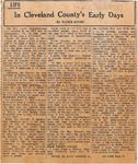 1951, March 16 - Cleveland County Early Days by Mamie Jones