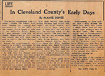 1951, May 16 - Cleveland County Early Days by Mamie Jones