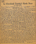 1950, July 27 - Cleveland County Early Days by Mamie Jones