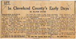 1950, August 7 - Cleveland County Early Days by Mamie Jones