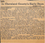 Undated (01) - Cleveland County Early Days