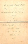 1887 - Wedding Invitation - Edna Webb Darwin by Edna Webb Darwin