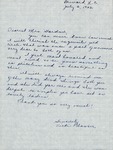 Correspondence - 1953, July 3 - Vicki Plaster by Vicki Plaster