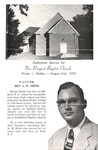 Worship Bulletin - 1953 - Dedication Service New Prospect Baptist Church