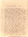 Samuel Osborn Andrews Will - hand copied by Jean Andrews from Rutherford County Court House by Unknown