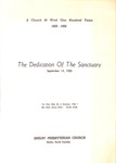 Dedication Program for Shelby Presbyterian Church (1958)
