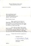 Correspondence - September 13, 1963 - Rev. Roland Leath and Harold W. Tribble