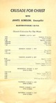 Crusade for Christ and Church Schedule July 31, 1977