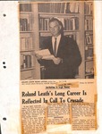 Newspaper Clipping - July 30, 1963 - Roland Leath