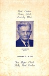 Sunday School Leadership Week - Jan 25-30, 1953 by First Baptist Church Shelby