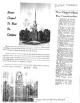 News Clipping - New Chapel Plans For Construction by The Web