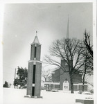 Photograph - Dover Memorial Chapel and the Tower of Light in Snow