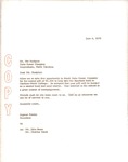 Correspondence from Eugene Poston to Mr. Pat Hudgins by Eugene Poston
