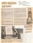 News Clipping - GWU dedicates bell tower