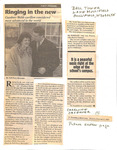 News Clipping - Ringing in the new by Nell Perry Bovender