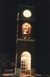 Photograph - Hollifield Bell Tower and Plaza At Night by Gardner-Webb University
