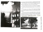 News Clipping - Huggins-Curtis Building & Destructive Fire by Gardner-Webb Quarterly