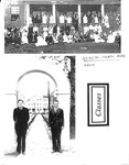 News Clipping - Students in front of Huggins-Curtis & Arch