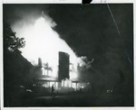 Photograph - Huggins-Curtis Building Burns, 1957 by Unknown