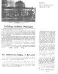 News Clipping - Building Addition Dedicated by The Web