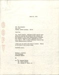 Correspondence - 1972, June 28(2) by Thomas J. McGraw