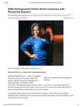 GWU Distinguished Artists Series Continues with Renowned Soprano