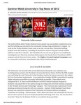 Gardner-Webb University’s Top News of 2012