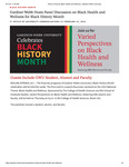 Gardner-Webb Hosts Panel Discussion on Black Health and Wellness for Black History Month