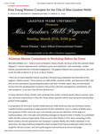 Nine Young Women Compete for the Title of Miss Gardner-Webb by Office of University Communications