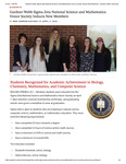 Gardner-Webb Sigma Zeta National Science and Mathematics Honor Society Inducts New Members