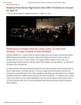 Students From Burns High School Join GWU Orchestra in Concert on April 25