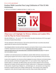 Gardner-Webb Launches Year-Long Celebration of Title IX 50th Anniversary by Office of University Communications