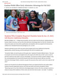 Gardner-Webb Offers Early Admission Advantage for Fall 2023