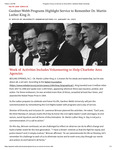 Gardner-Webb Programs Highlight Service to Remember Dr. Martin Luther King Jr.