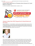 Gardner-Webb Applications in Chemistry Series Features Dr. Carole Roberts on March 31