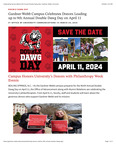 Gardner-Webb Campus Celebrates Donors Leading up to 9th Annual Double Dawg Day on April 11 by Office of University Communications