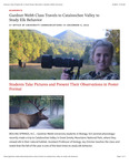 Gardner-Webb Class Travels to Cataloochee Valley to Study Elk Behavior by Office of University Communications