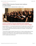 Gardner-Webb University Chorales Invite Audience to ‘Come and See’